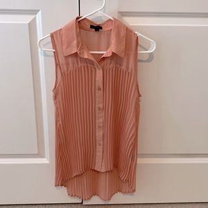 Edge, Small, Salmon long shirt, sleeveless, button down, work a few times.